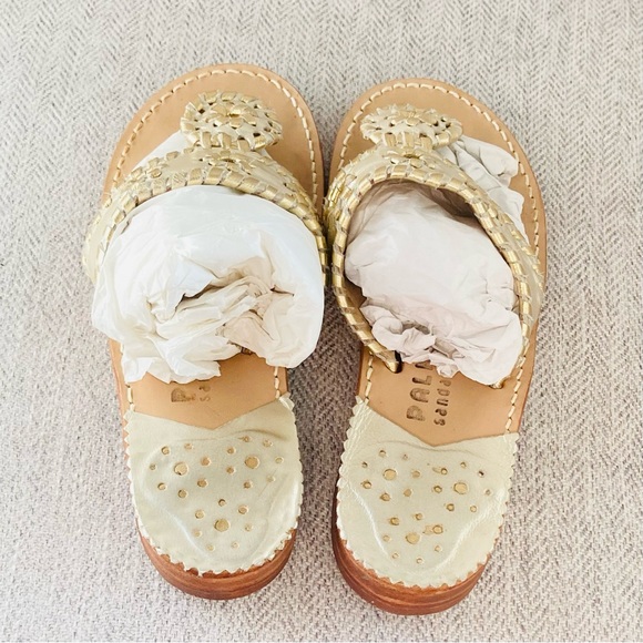 Elegant Gold Women's Sandals - Picture 10 of 10